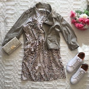 🎀 Lush Nude Pink Leopard Dress 🎀